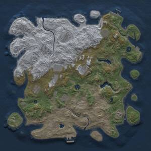 Thumbnail Rust Map: Procedural Map, Size: 4250, Seed: 1848624721, 17 Monuments