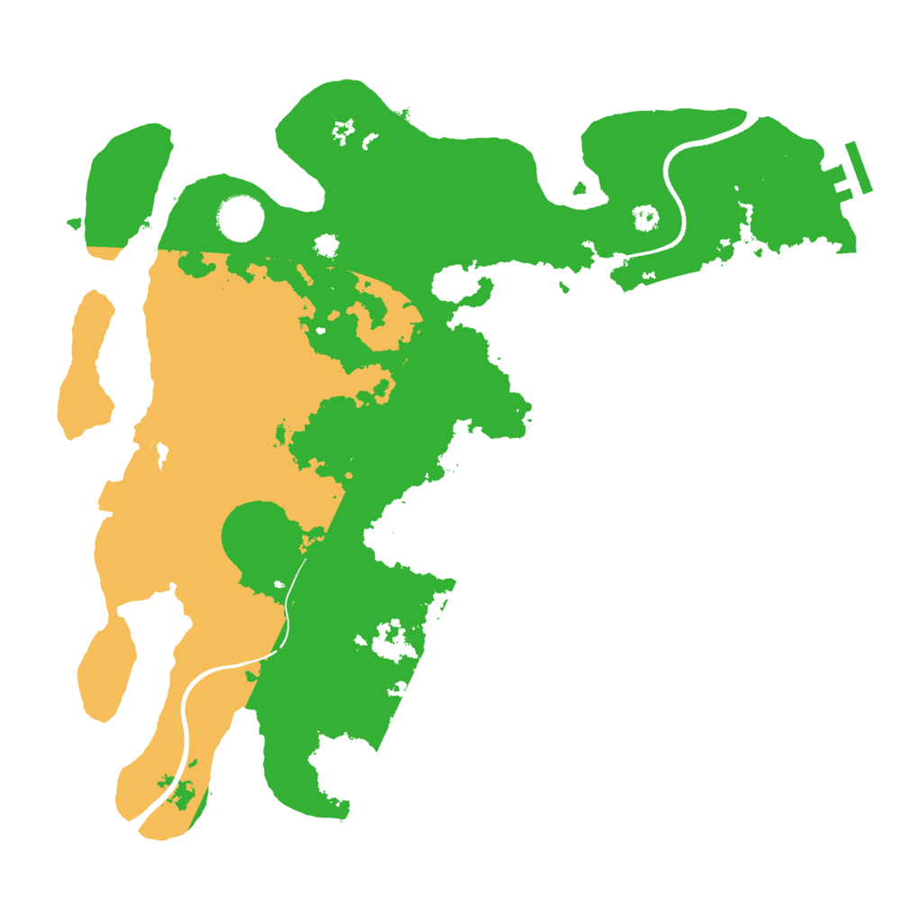 Biome Rust Map: Procedural Map, Size: 3500, Seed: 917635587