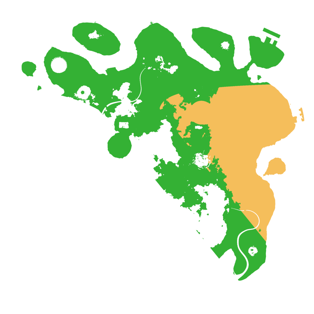 Biome Rust Map: Procedural Map, Size: 3500, Seed: 600849158