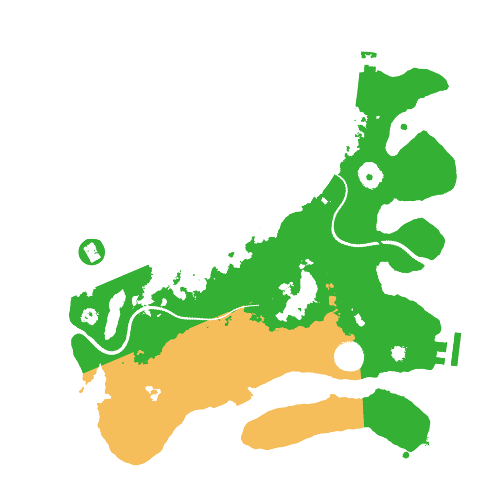 Biome Rust Map: Procedural Map, Size: 3000, Seed: 253851828
