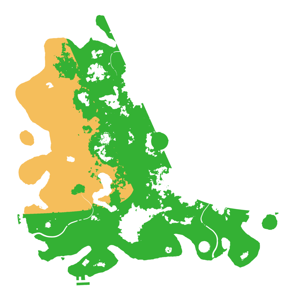 Biome Rust Map: Procedural Map, Size: 4500, Seed: 2024326178