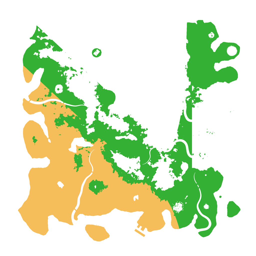 Biome Rust Map: Procedural Map, Size: 4500, Seed: 174189974
