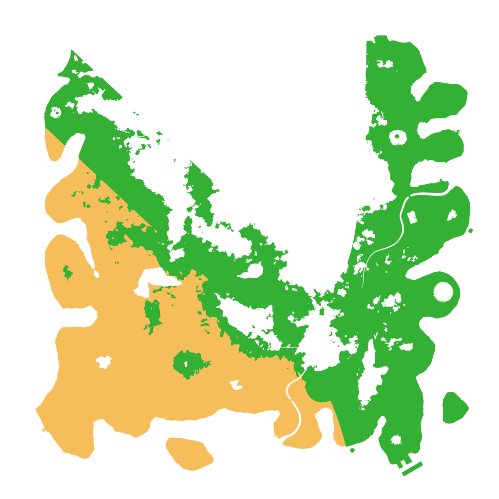 Biome Rust Map: Procedural Map, Size: 4500, Seed: 174189974