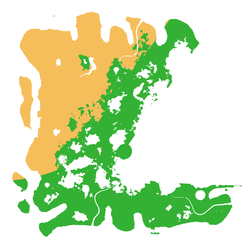 Biome Rust Map: Procedural Map, Size: 4500, Seed: 131857910