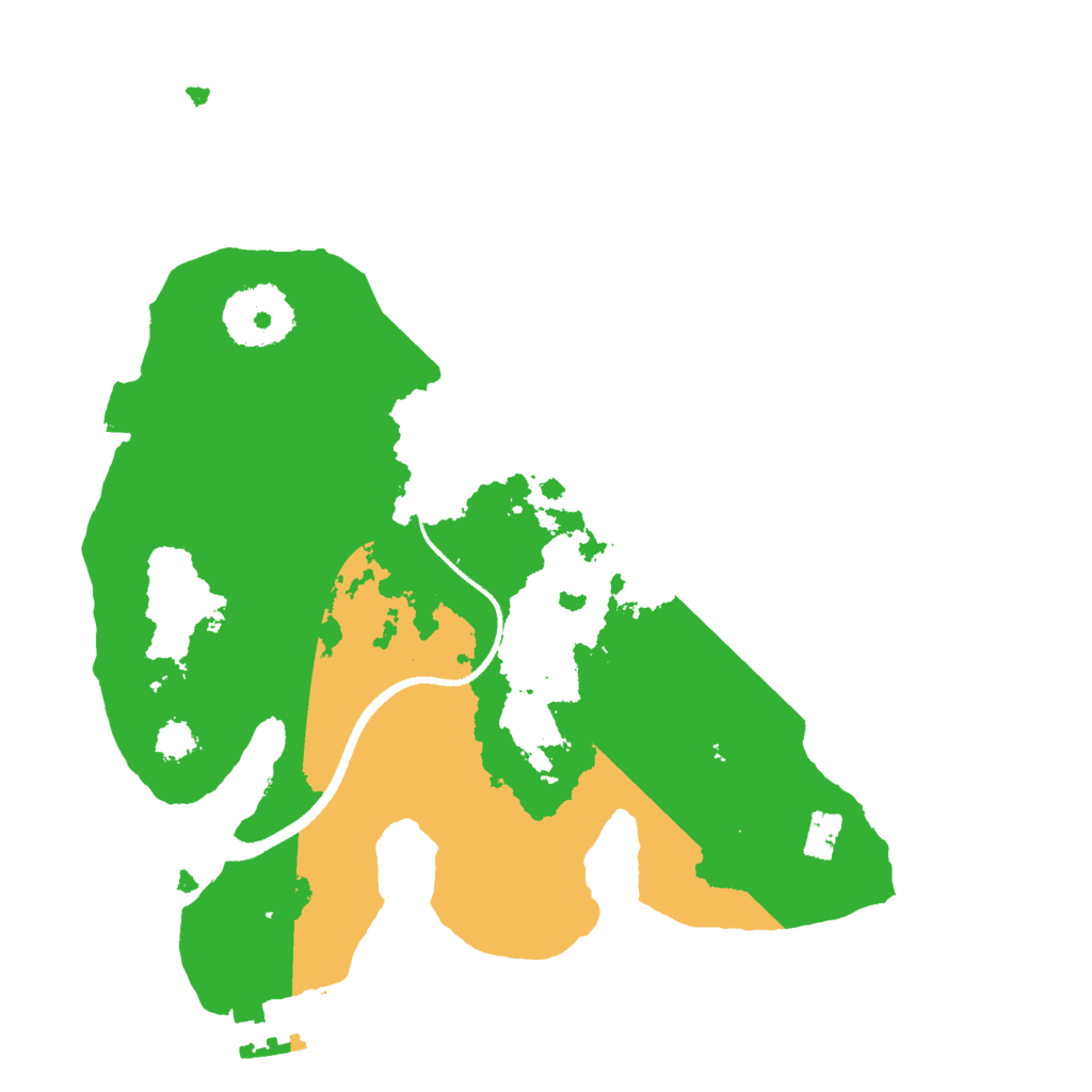Biome Rust Map: Procedural Map, Size: 2500, Seed: 1454498102