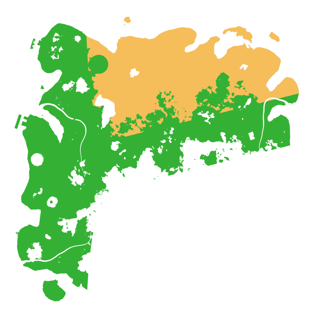 Biome Rust Map: Procedural Map, Size: 4500, Seed: 1057061468