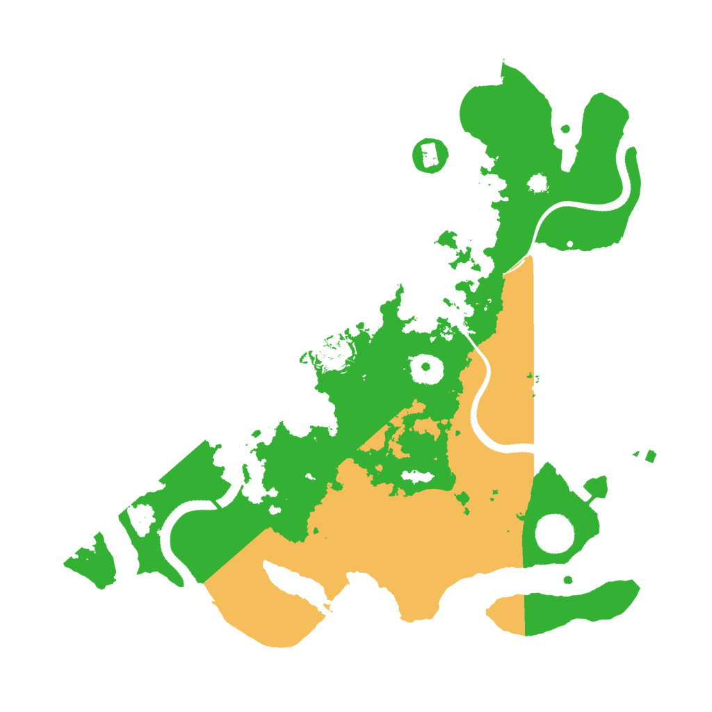 Biome Rust Map: Procedural Map, Size: 3300, Seed: 613590129