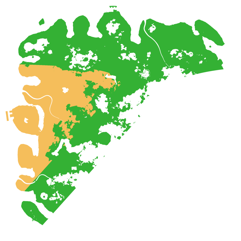 Biome Rust Map: Procedural Map, Size: 5000, Seed: 648258