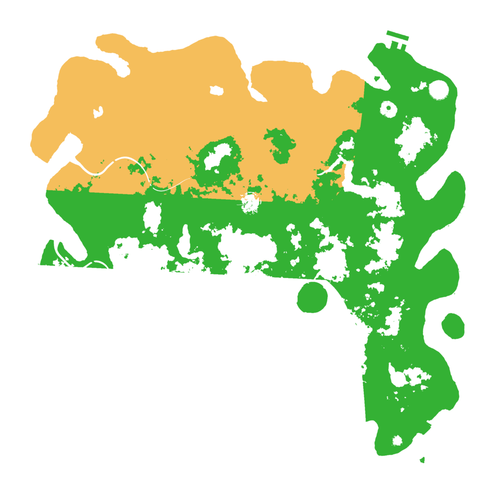 Biome Rust Map: Procedural Map, Size: 4500, Seed: 256762132