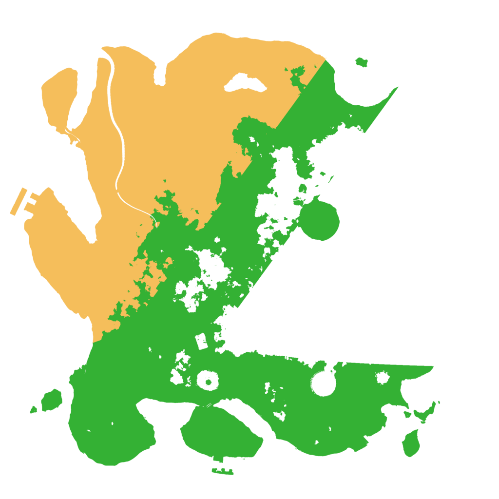 Biome Rust Map: Procedural Map, Size: 3500, Seed: 75351443