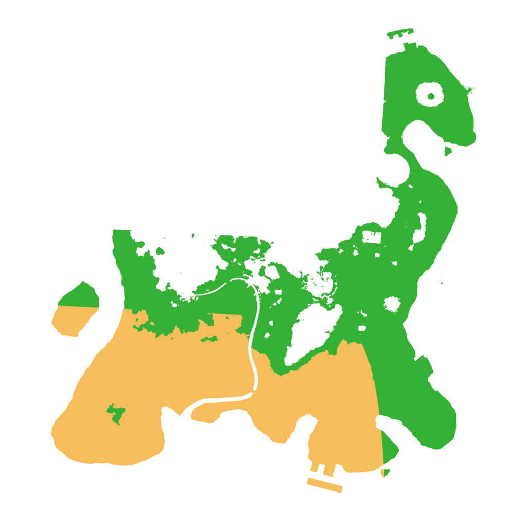 Biome Rust Map: Procedural Map, Size: 3000, Seed: 220750753