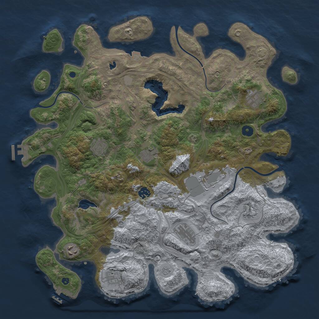 Rust Map: Procedural Map, Size: 4250, Seed: 20166429, 15 Monuments