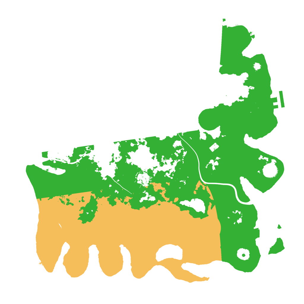 Biome Rust Map: Procedural Map, Size: 3700, Seed: 2047567328