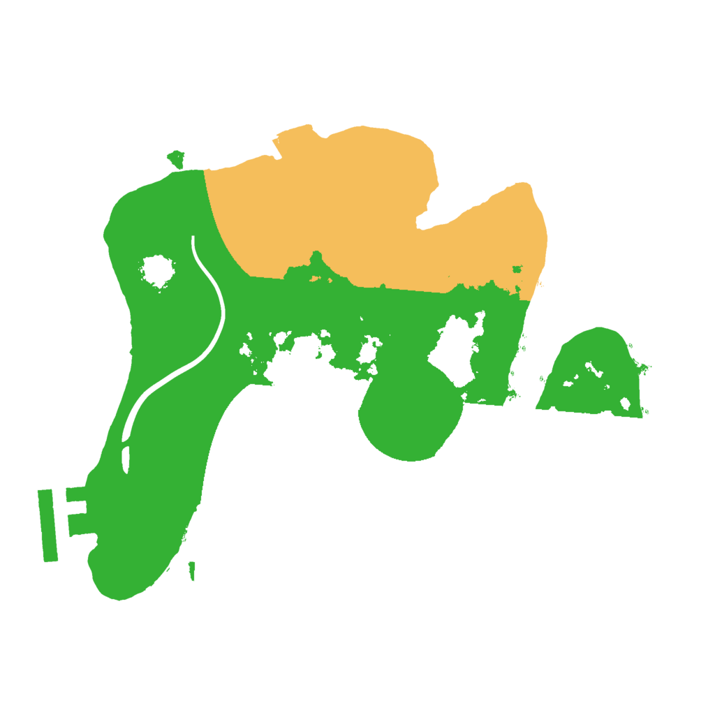 Biome Rust Map: Procedural Map, Size: 2000, Seed: 540578836