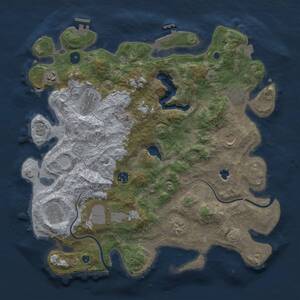 Thumbnail Rust Map: Procedural Map, Size: 4000, Seed: 368892339, 15 Monuments