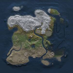 Thumbnail Rust Map: Procedural Map, Size: 3000, Seed: 489711156, 12 Monuments