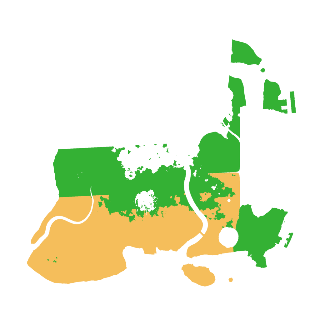 Biome Rust Map: Procedural Map, Size: 3000, Seed: 489711156
