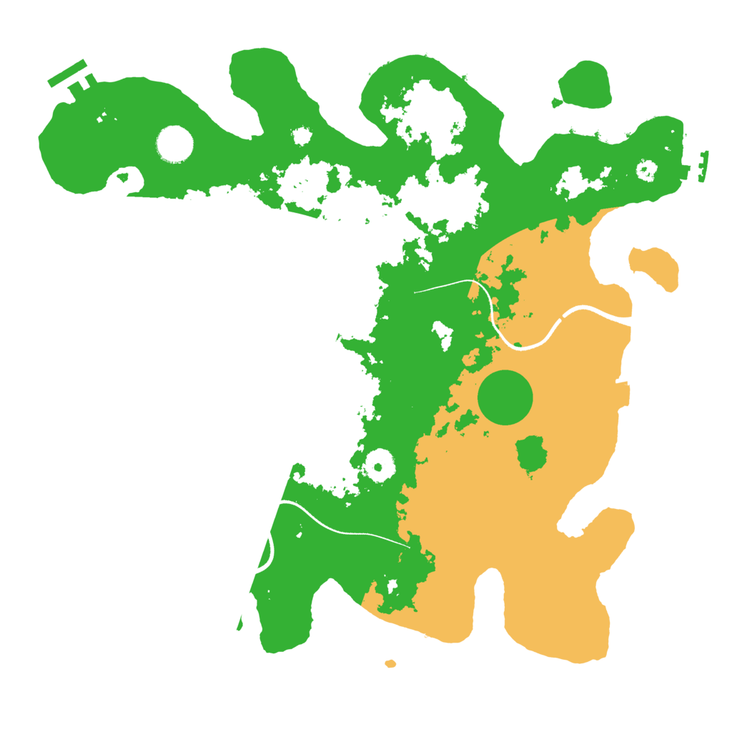 Biome Rust Map: Procedural Map, Size: 3500, Seed: 1258492