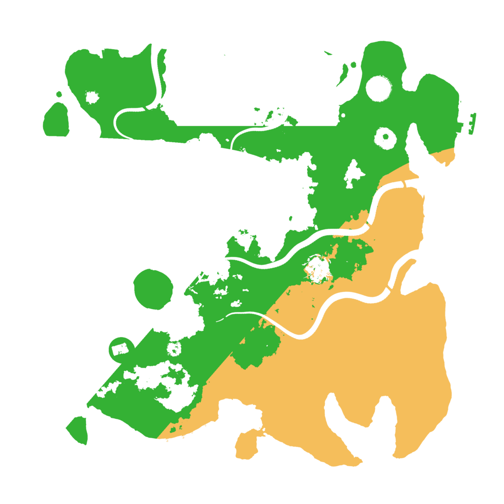 Biome Rust Map: Procedural Map, Size: 3500, Seed: 27853565