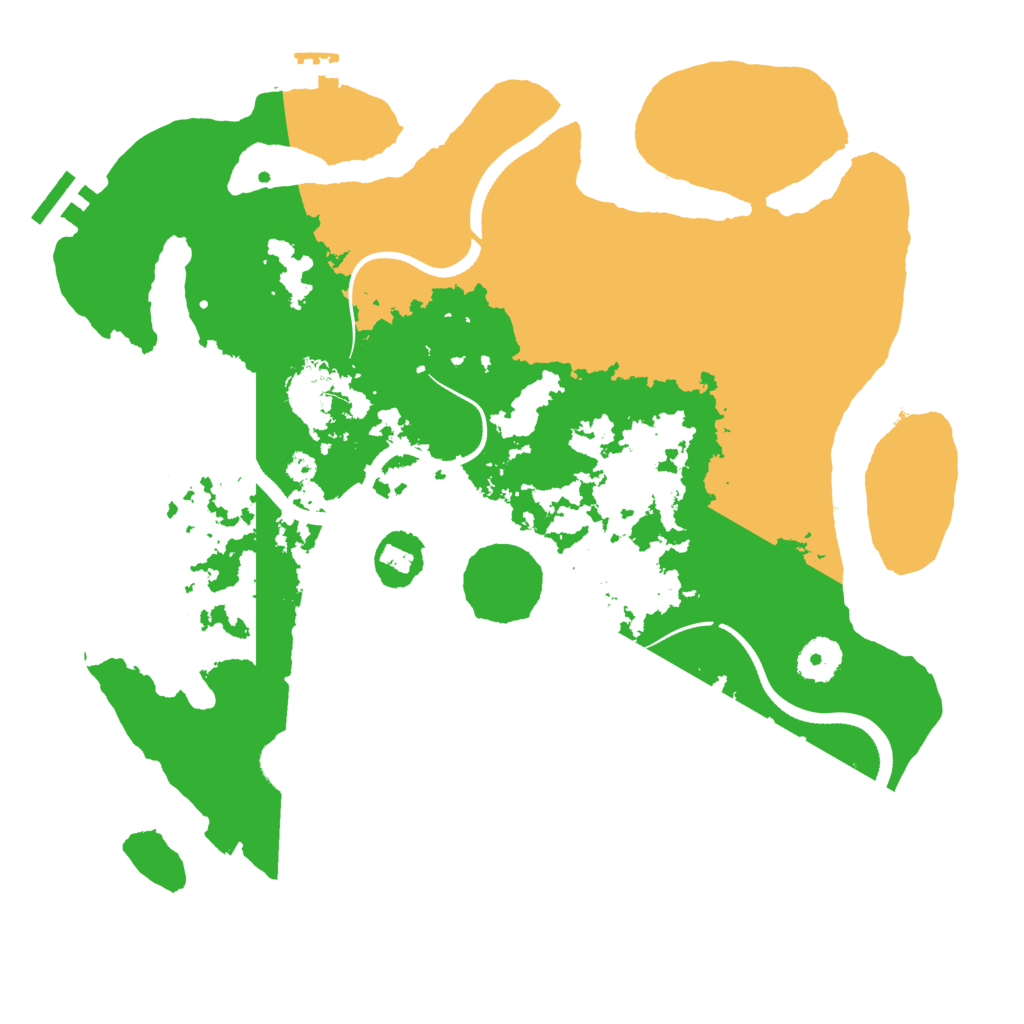 Biome Rust Map: Procedural Map, Size: 3500, Seed: 16699103