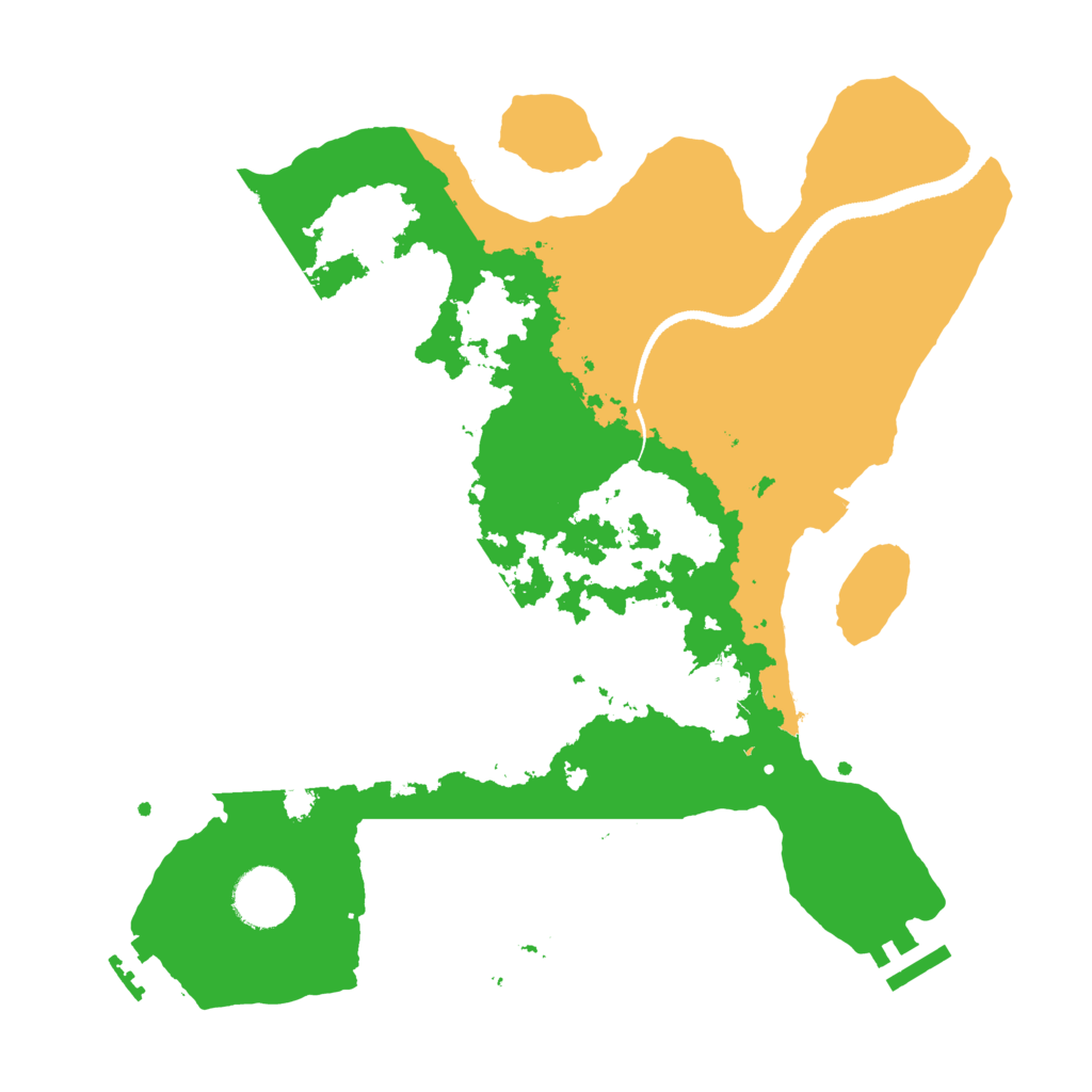 Biome Rust Map: Procedural Map, Size: 3200, Seed: 218397454