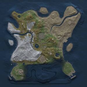 Thumbnail Rust Map: Procedural Map, Size: 3200, Seed: 218397454, 12 Monuments