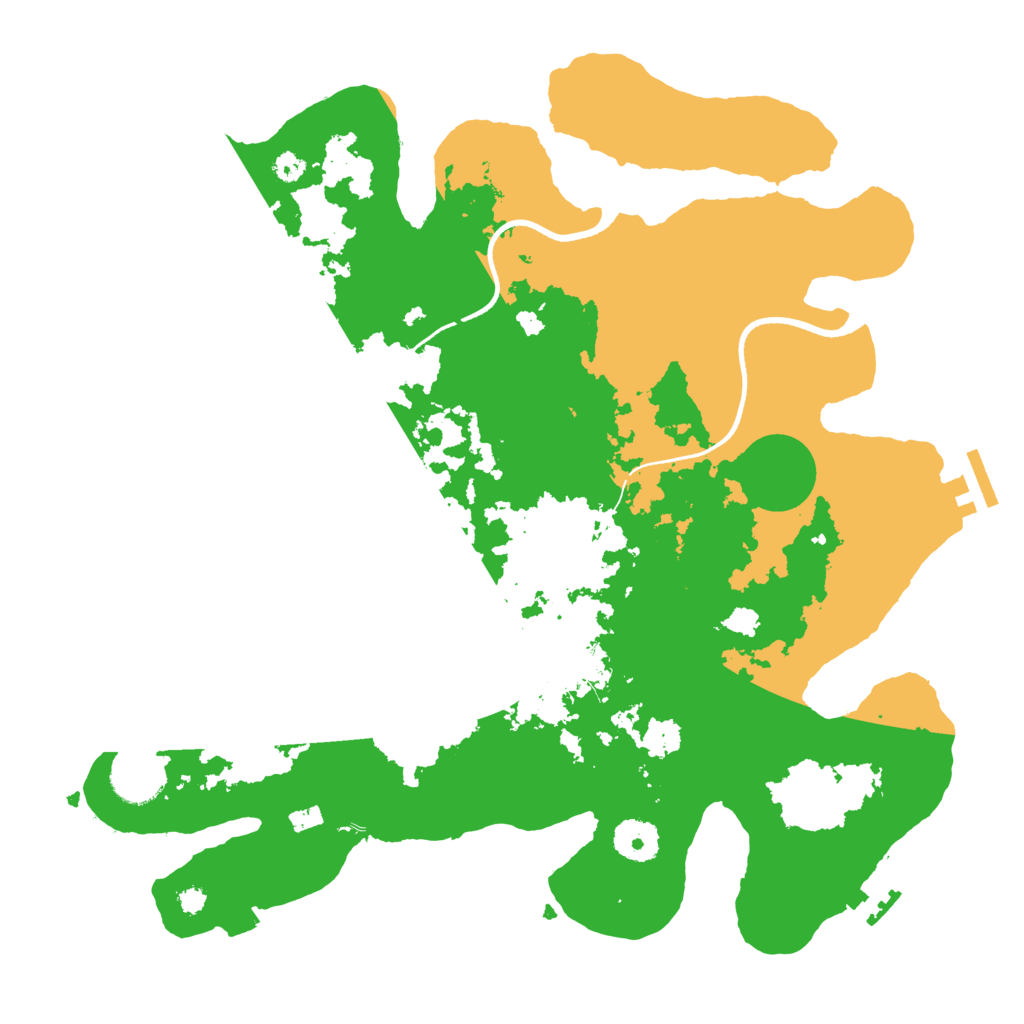 Biome Rust Map: Procedural Map, Size: 3500, Seed: 116689