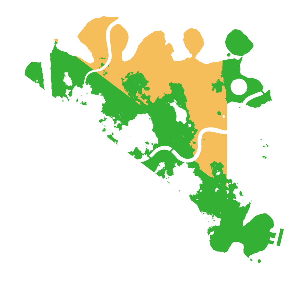 Biome Rust Map: Procedural Map, Size: 3500, Seed: 498964417