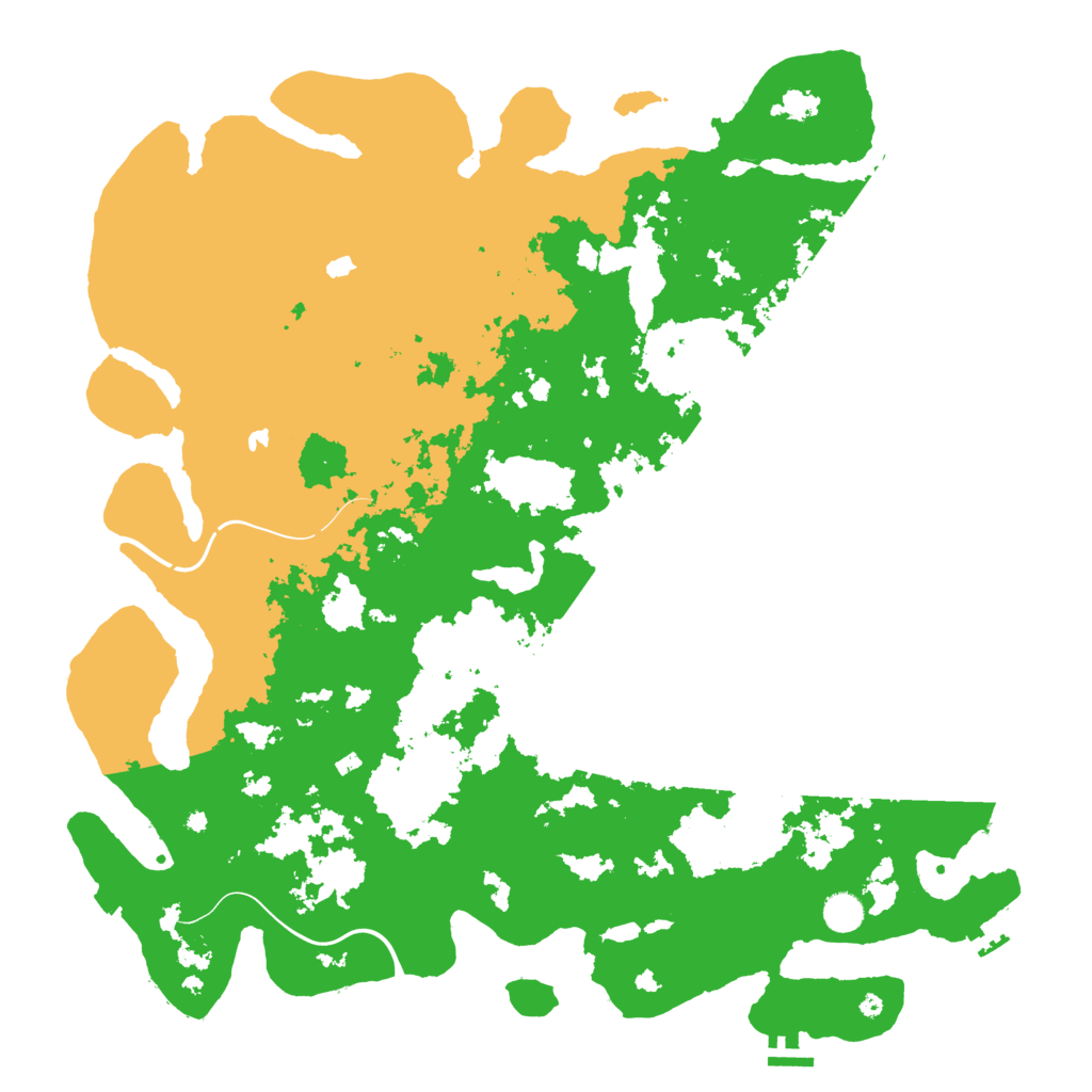 Biome Rust Map: Procedural Map, Size: 4800, Seed: 704276380
