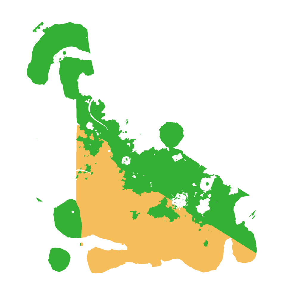 Biome Rust Map: Procedural Map, Size: 3500, Seed: 20081215