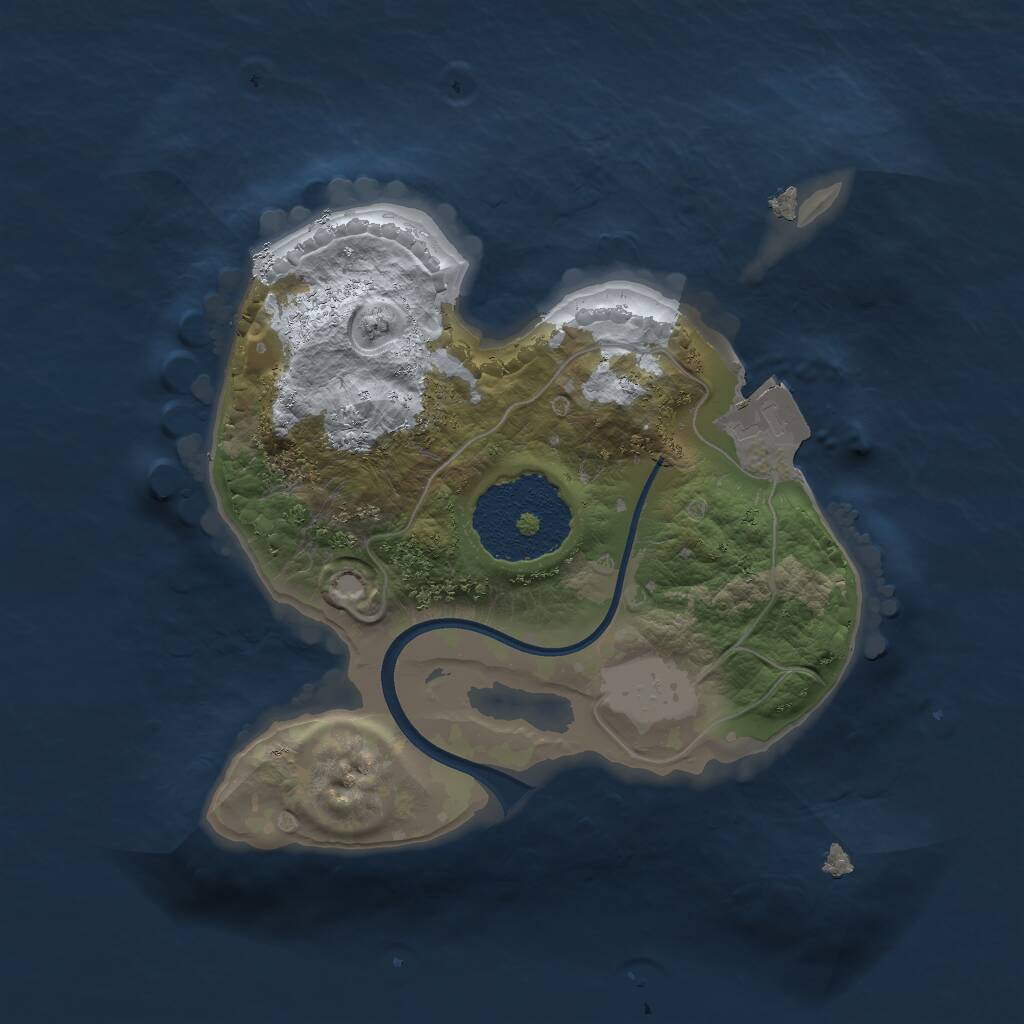 Rust Map: Procedural Map, Size: 1700, Seed: 11, 1 Monuments