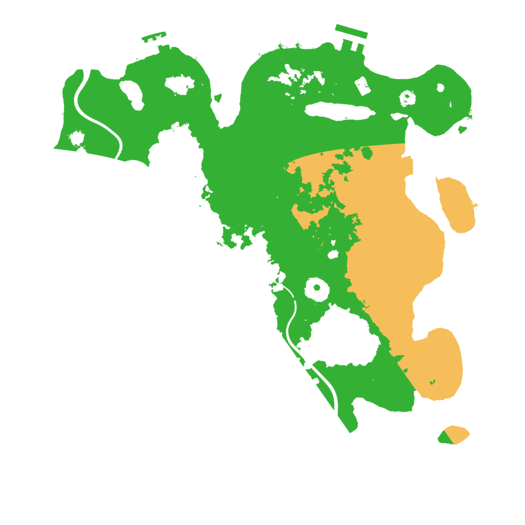 Biome Rust Map: Procedural Map, Size: 3250, Seed: 600801037