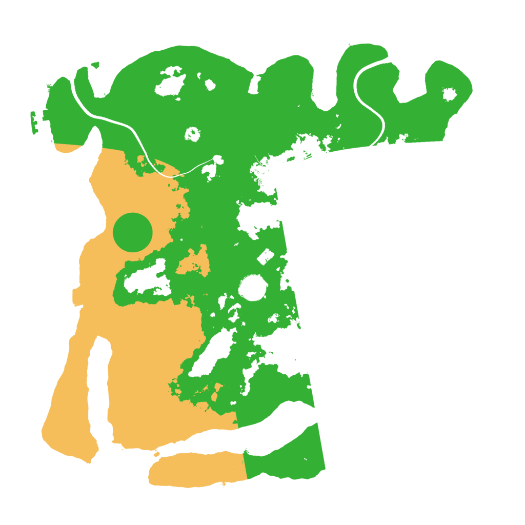 Biome Rust Map: Procedural Map, Size: 3500, Seed: 1729709608