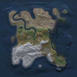 Thumbnail Rust Map: Procedural Map, Size: 2700, Seed: 1426223349, 9 Monuments