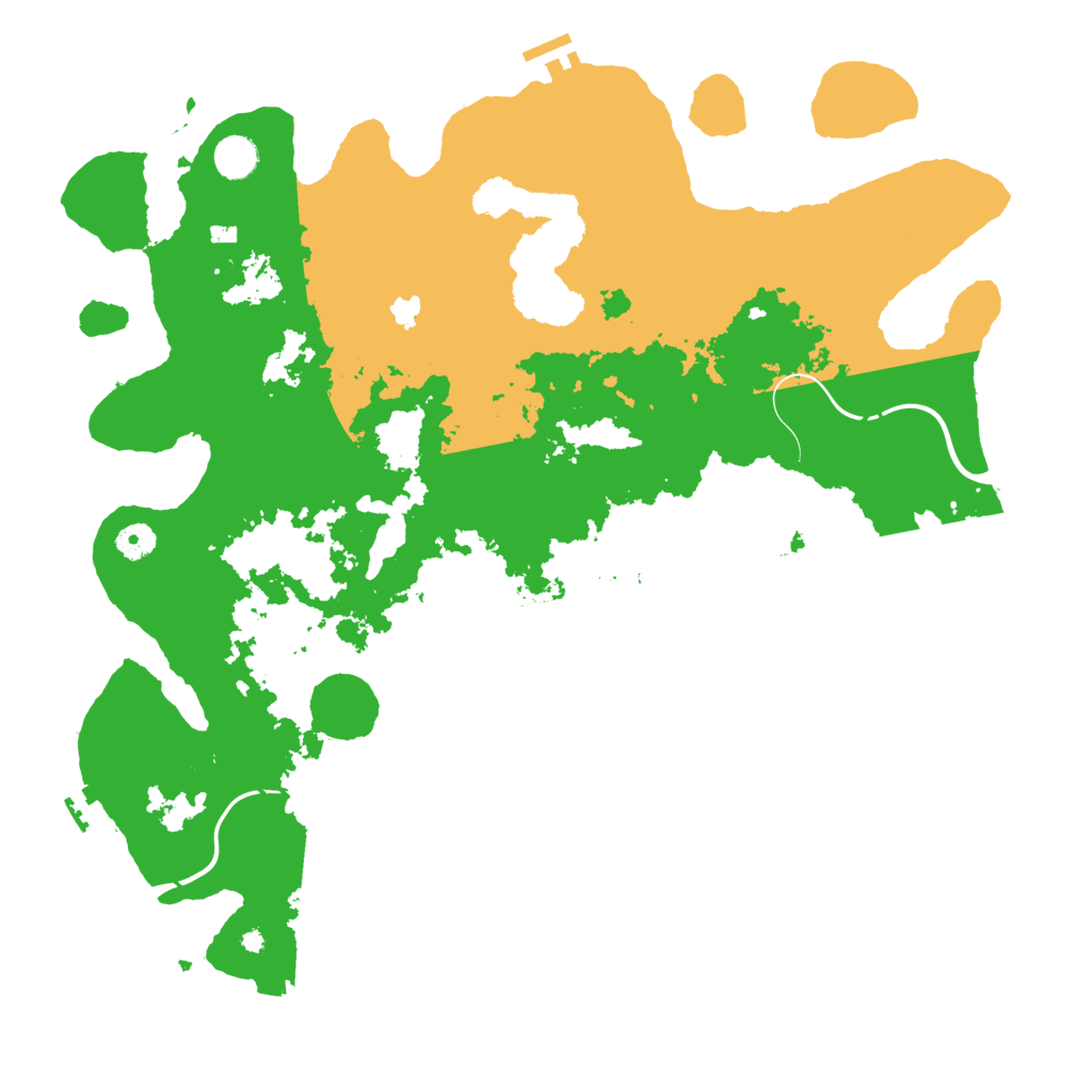 Biome Rust Map: Procedural Map, Size: 4400, Seed: 539949446
