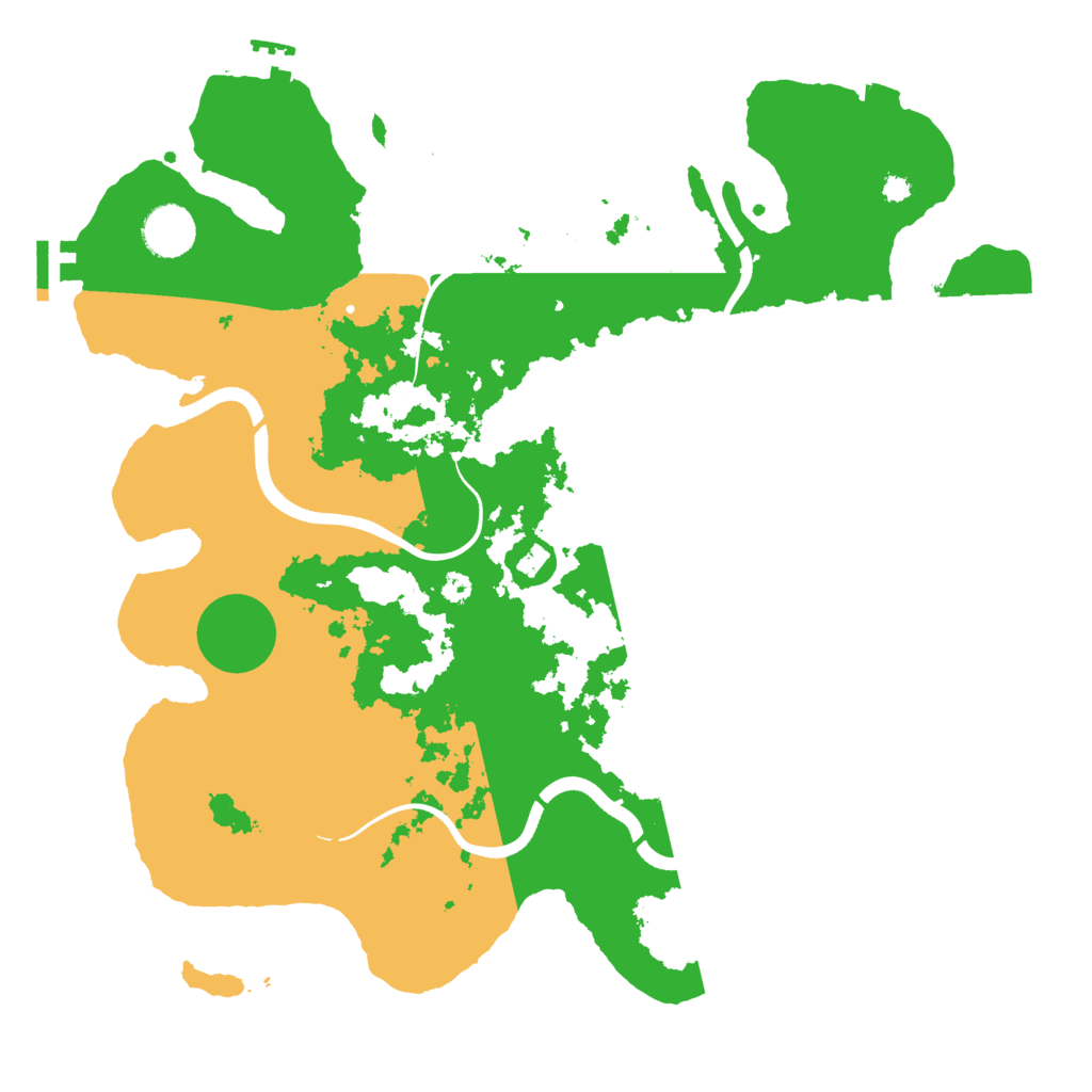 Biome Rust Map: Procedural Map, Size: 3650, Seed: 52133718