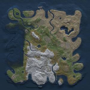 Thumbnail Rust Map: Procedural Map, Size: 4250, Seed: 20250206, 16 Monuments