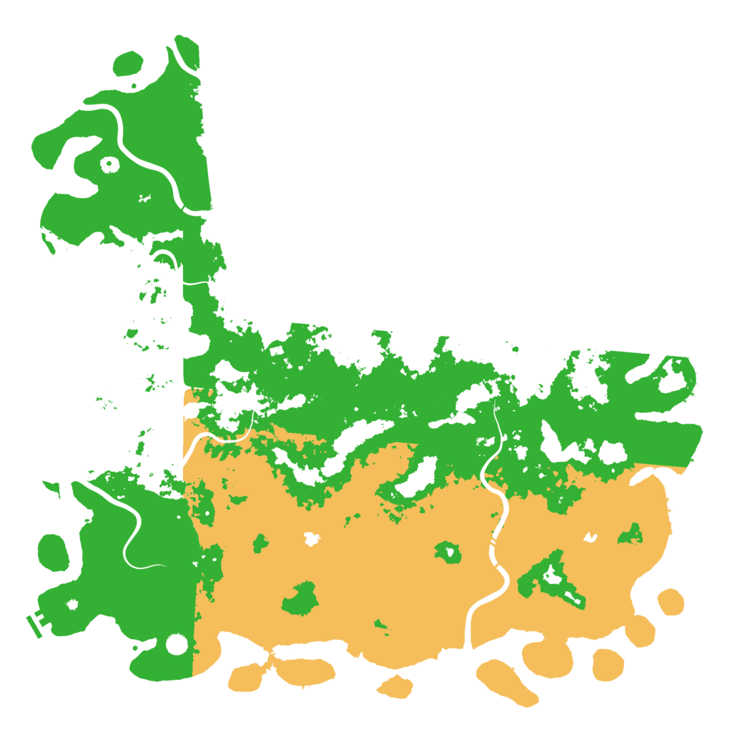 Biome Rust Map: Procedural Map, Size: 6000, Seed: 396760842