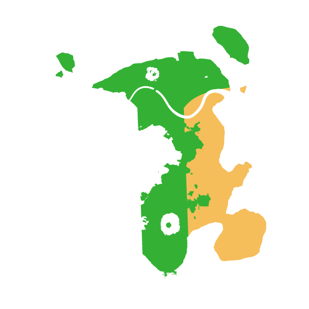 Biome Rust Map: Procedural Map, Size: 2240, Seed: 389341277