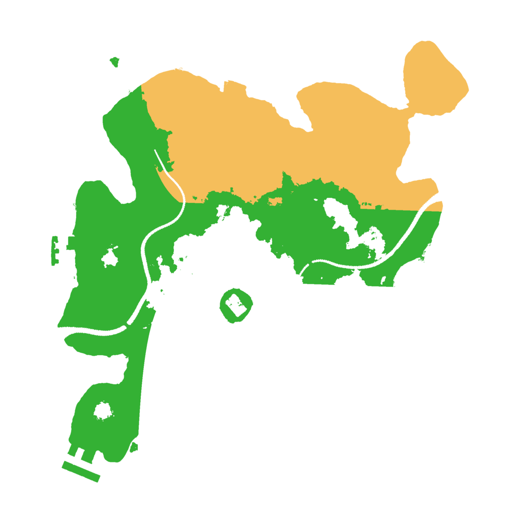 Biome Rust Map: Procedural Map, Size: 2655, Seed: 210919850