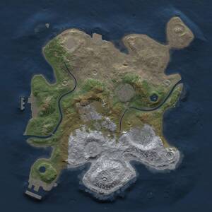 Thumbnail Rust Map: Procedural Map, Size: 2655, Seed: 210919850, 8 Monuments