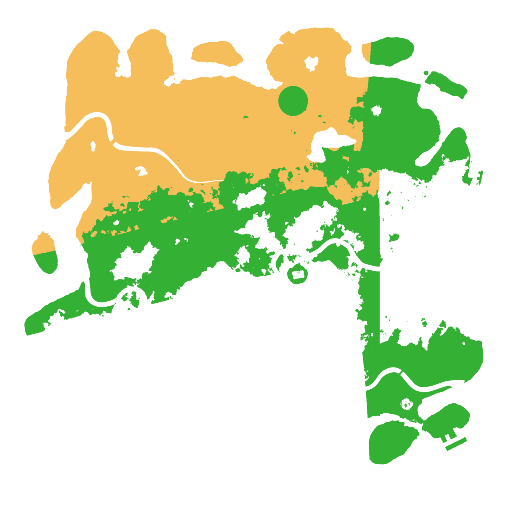 Biome Rust Map: Procedural Map, Size: 4500, Seed: 1403045455
