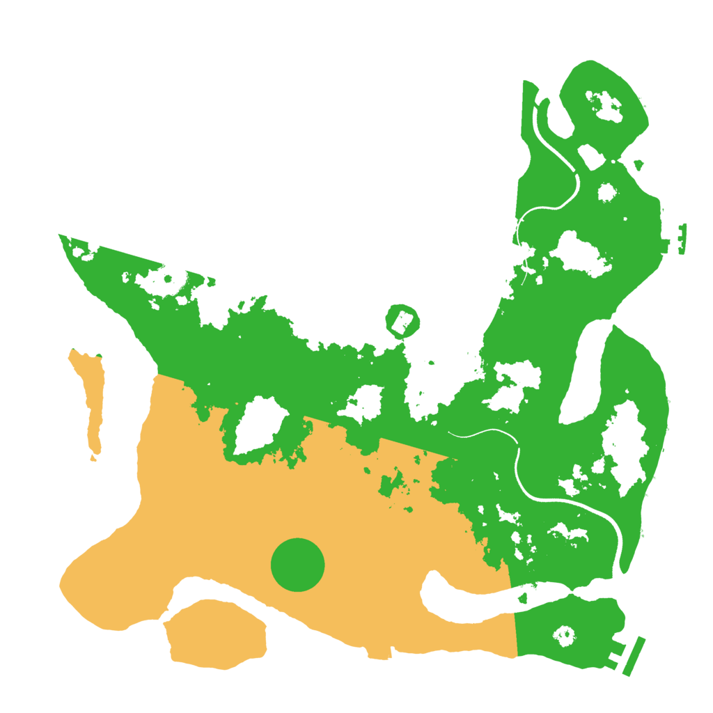 Biome Rust Map: Procedural Map, Size: 3500, Seed: 837792004