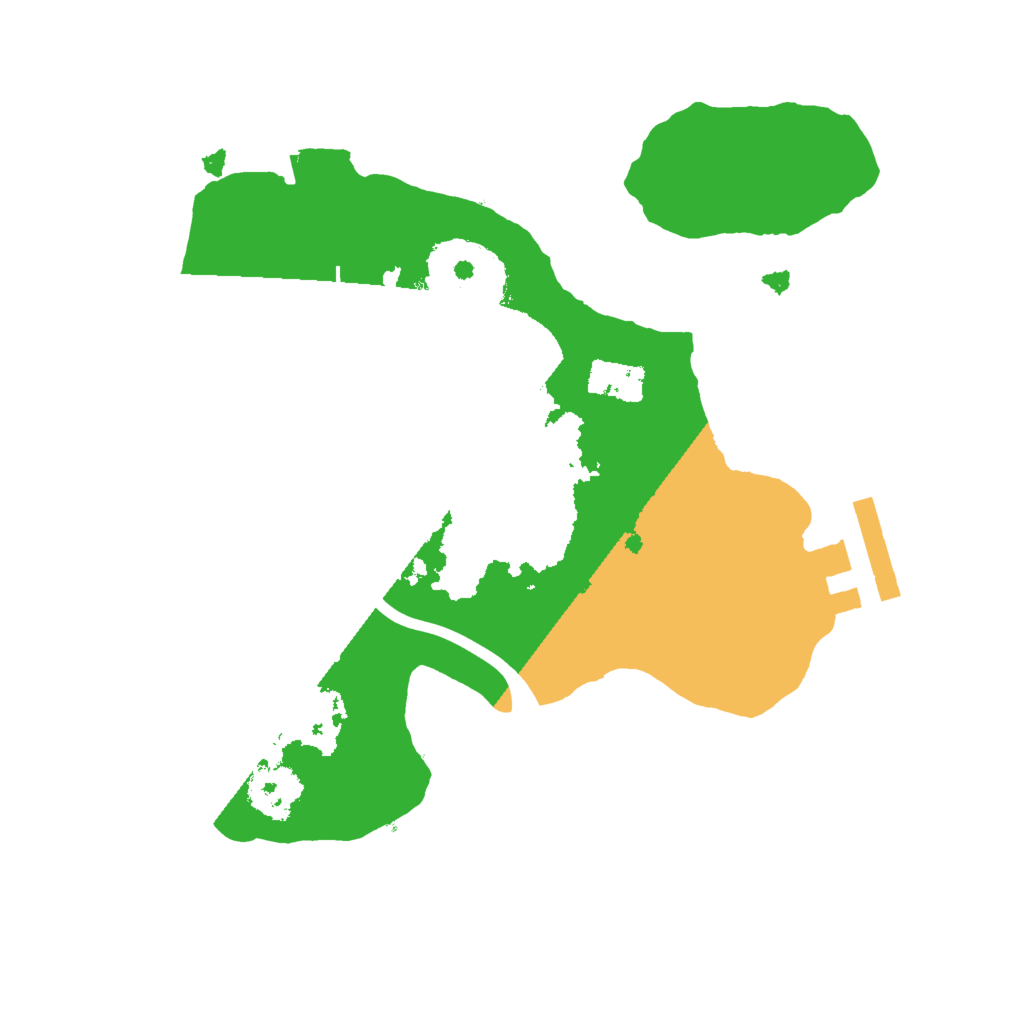 Biome Rust Map: Procedural Map, Size: 2000, Seed: 485350988