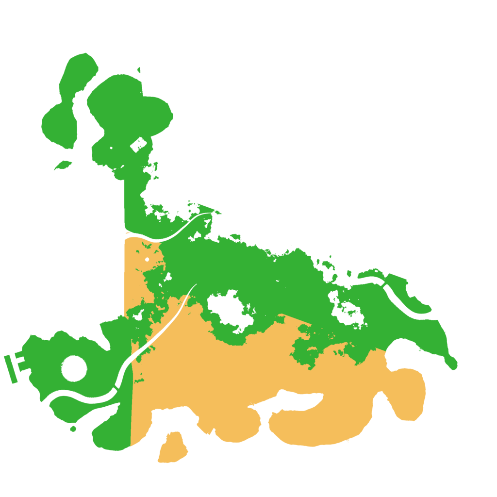 Biome Rust Map: Procedural Map, Size: 3500, Seed: 575209409