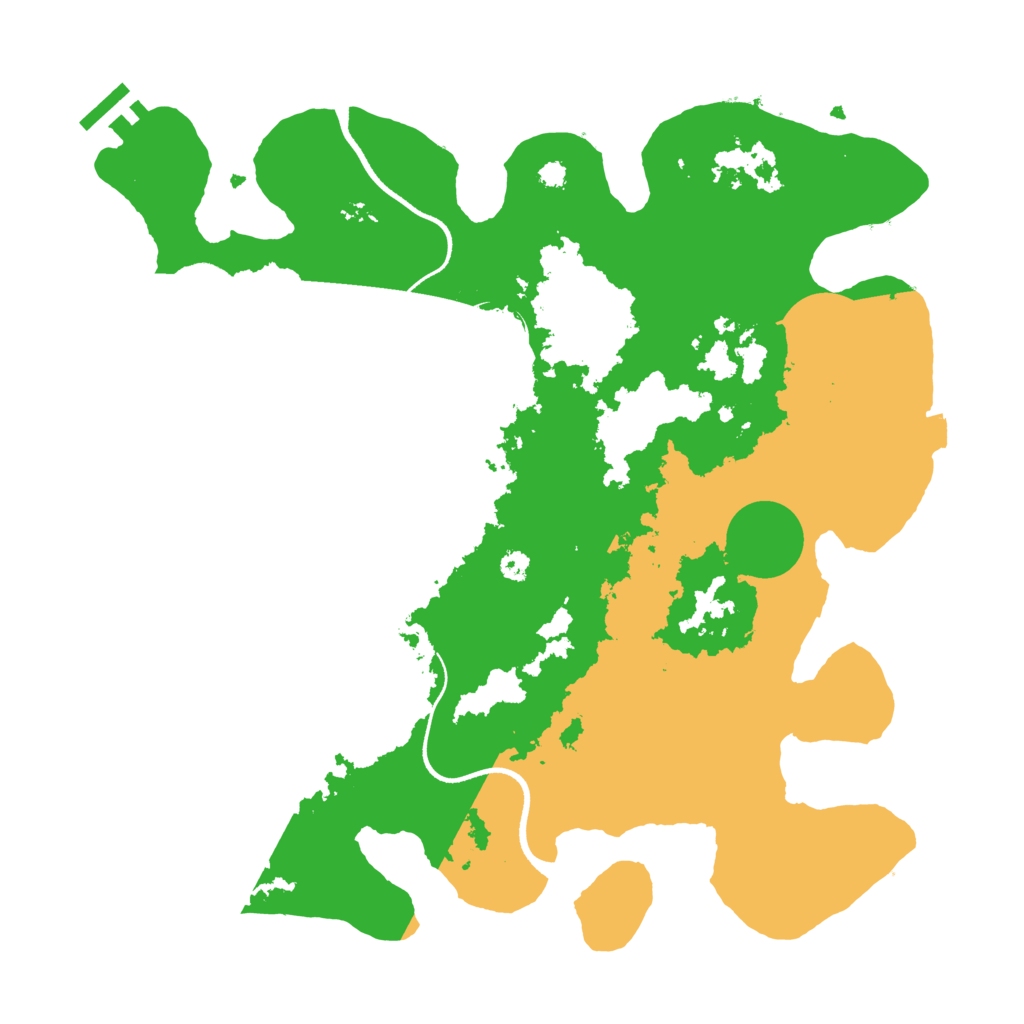Biome Rust Map: Procedural Map, Size: 3500, Seed: 270637779
