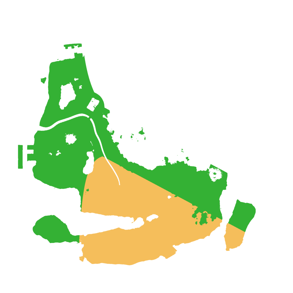 Biome Rust Map: Procedural Map, Size: 2500, Seed: 1717319943