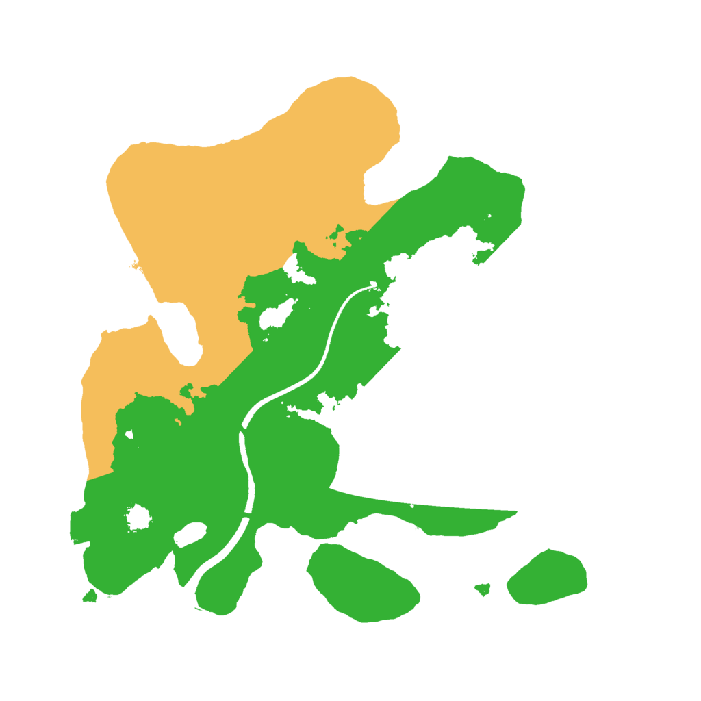 Biome Rust Map: Procedural Map, Size: 2500, Seed: 428475631
