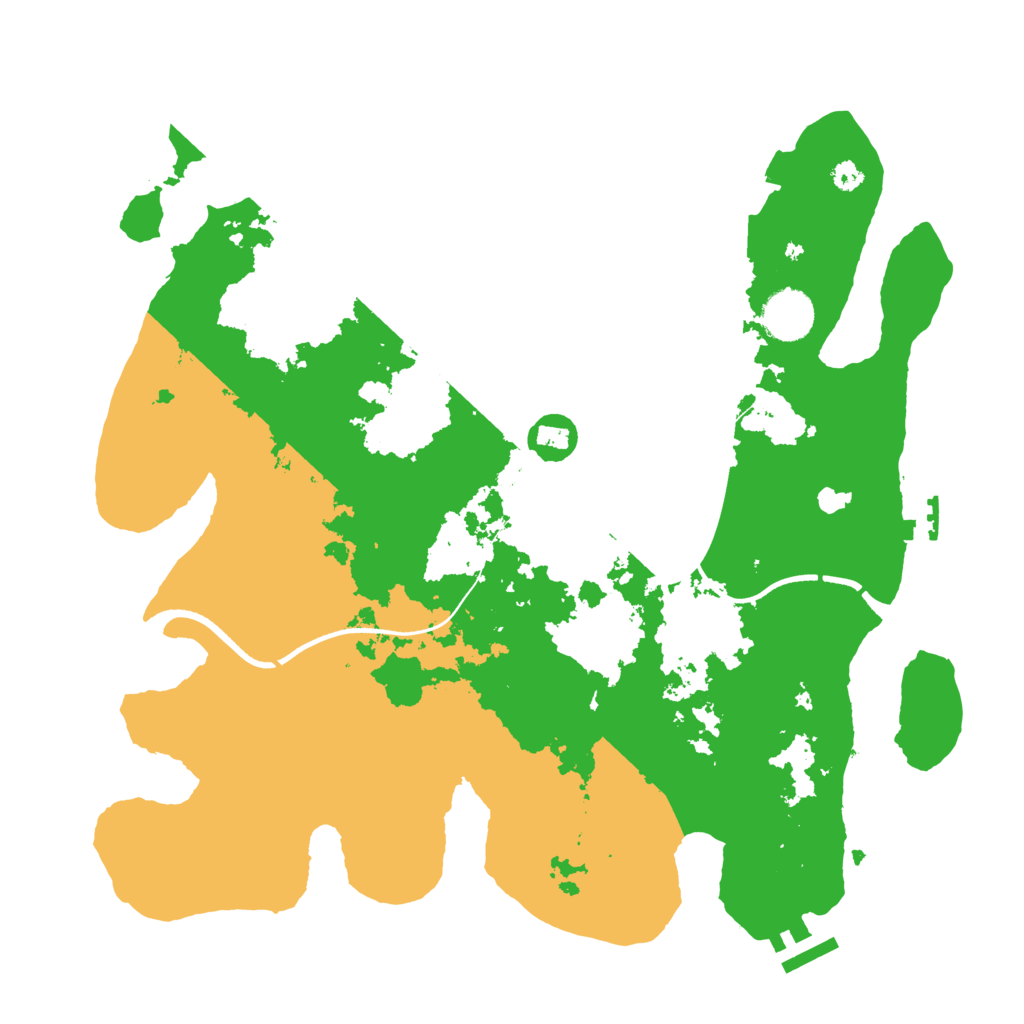 Biome Rust Map: Procedural Map, Size: 3500, Seed: 329322940