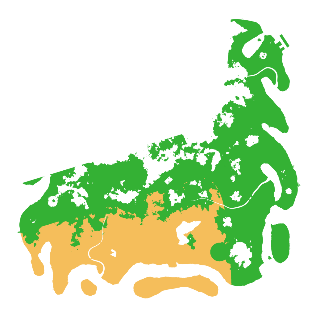 Biome Rust Map: Procedural Map, Size: 4500, Seed: 1620602450